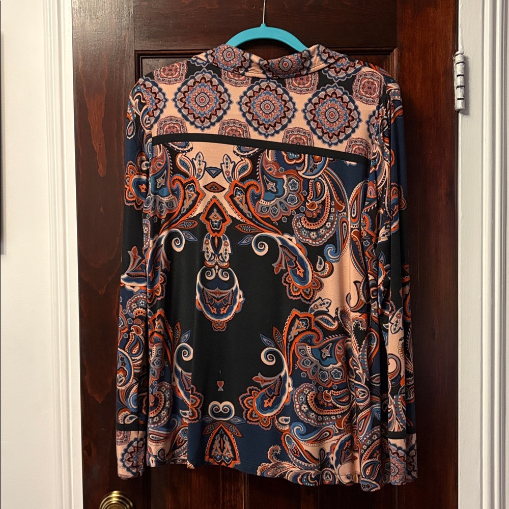 Johnny Was Multicolor Paisley Blouse - Picture 2 of 2